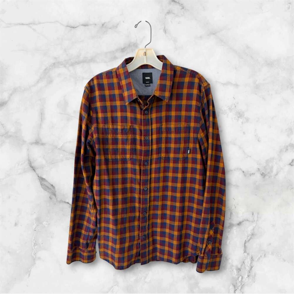 Vans Alameda II Plaid Flannel Button Up Shirt Men’s Size Medium